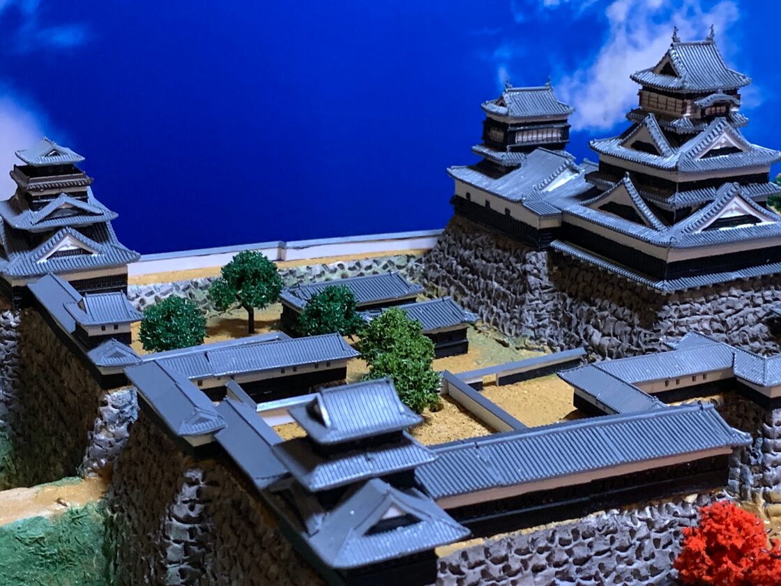 手作り 鞠智城（熊本県）1/20の模型 もたつき 