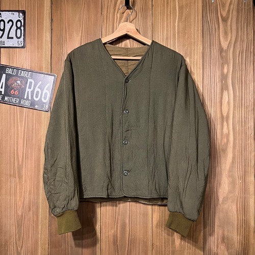 60s チェコ軍 実物 M60 ライナージャケット ヴィンテージ M ミリタリー 中綿 ブラウン コットン ユーロ チェコスロバキア ミリタリー 70s