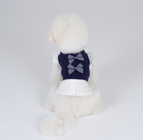 リボンワンピース　‐　(NAVY)