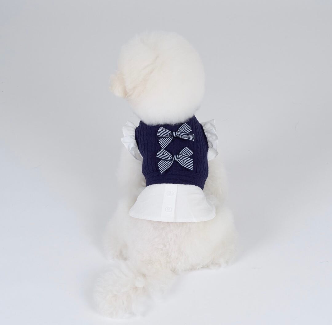 リボンワンピース ‐ (NAVY)