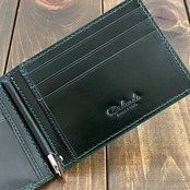 アリゲーター × ルガトショルダー マネークリップ ダーク グリーン