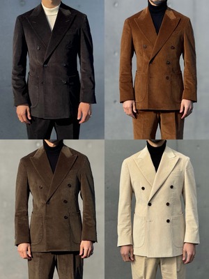 コーデュロイダブルジャケット