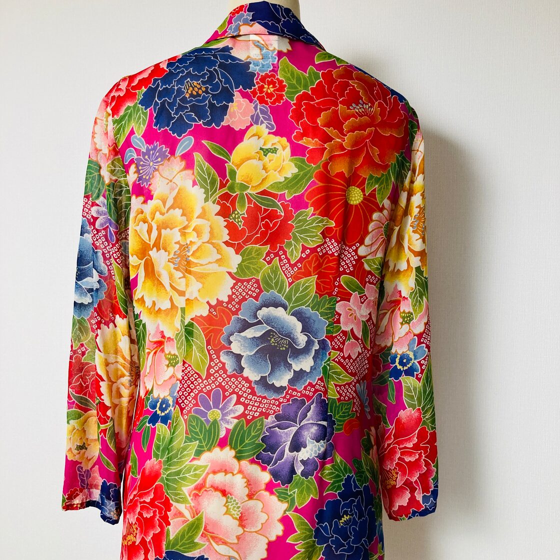Used】KENZO Paris フラワー総柄 シルク 長袖 ブラウス | Pay ID