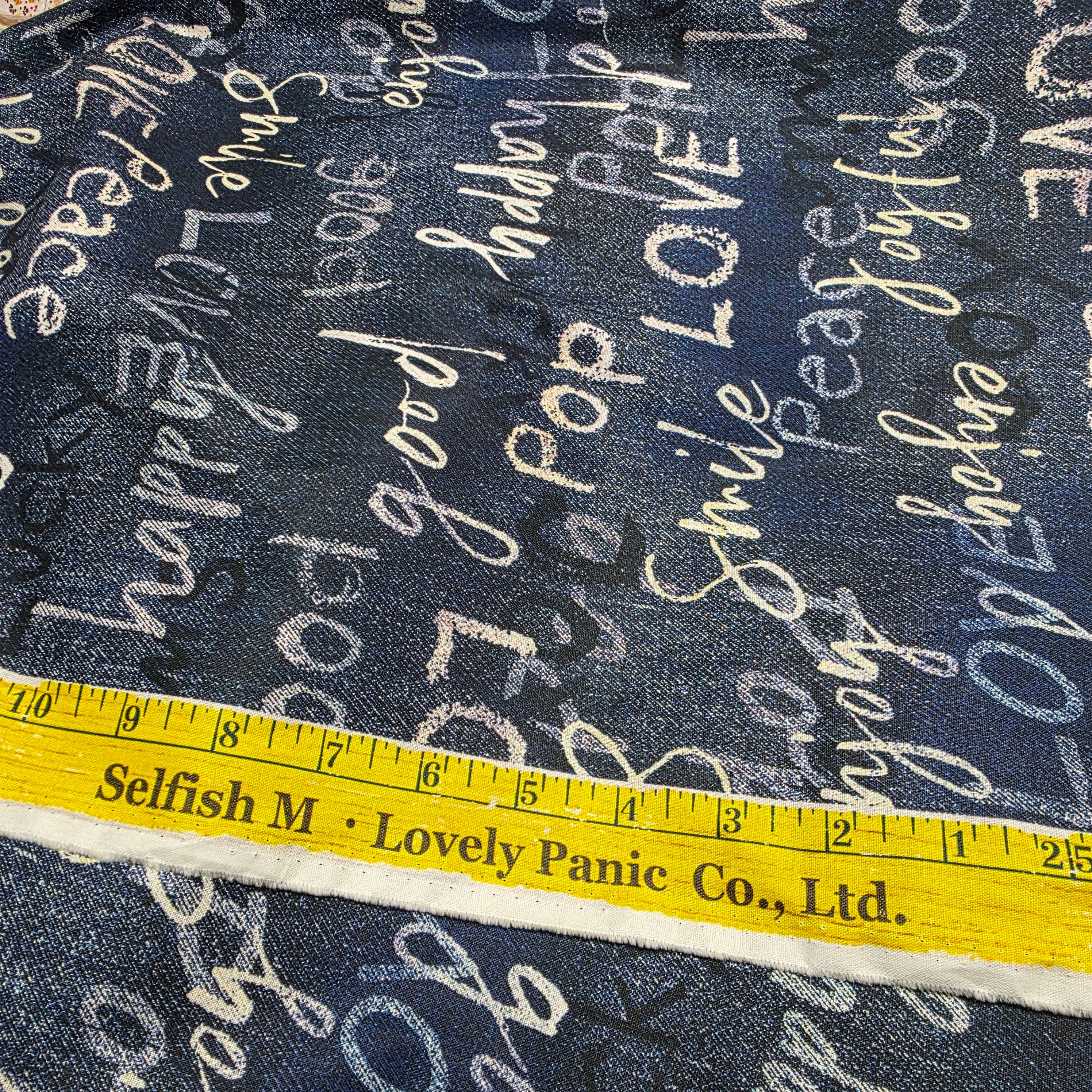 selfishM Lovely Panic リメイクデニム柄 | junequilt