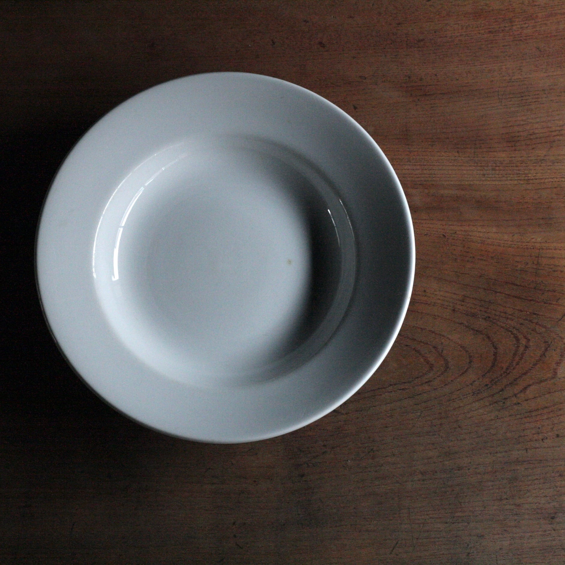 TOYOTOKI 真っ白な深皿《古道具 アンティーク食器 東洋陶器》