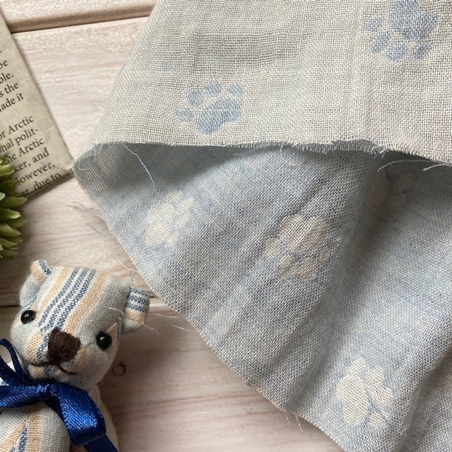 オーガニックダブルガーゼ肉球 ソーダ