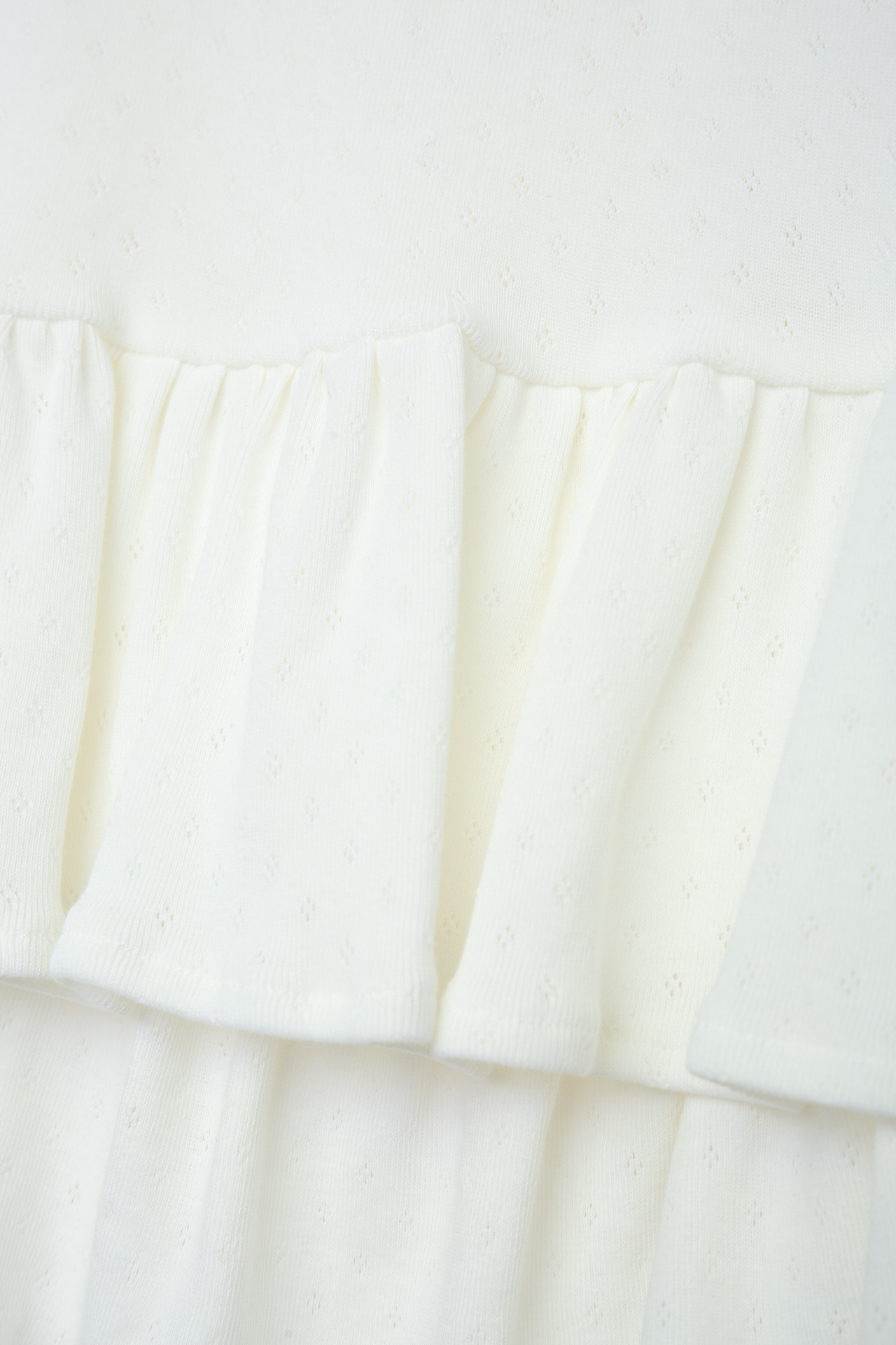 Ribbon frill tank top
