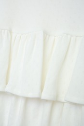 Ribbon frill tank top