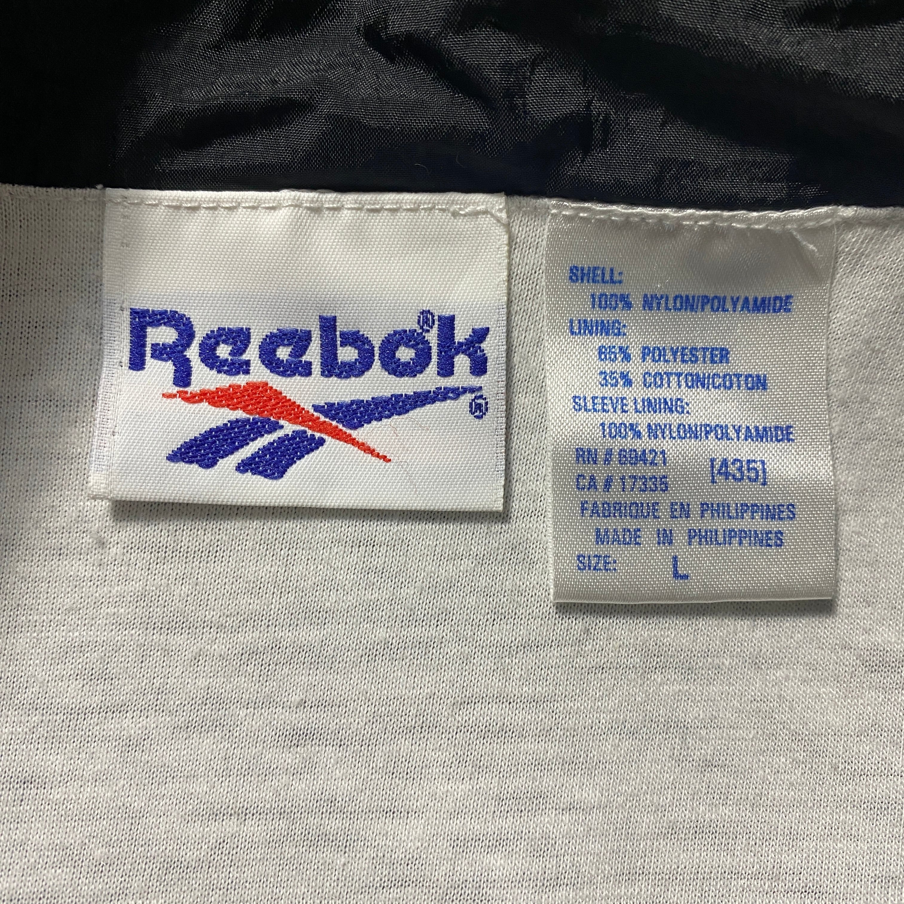 90's Reebok リーボック 刺繍ワンポイント ベクターロゴ ブラック