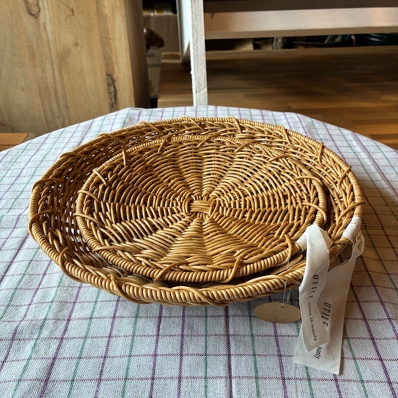 Util Nair Round Colander　ユティル ナイール ざるラウンド　S　そばザル　平ざる　バスケット　食器　ざるそば　そうめん　うどん