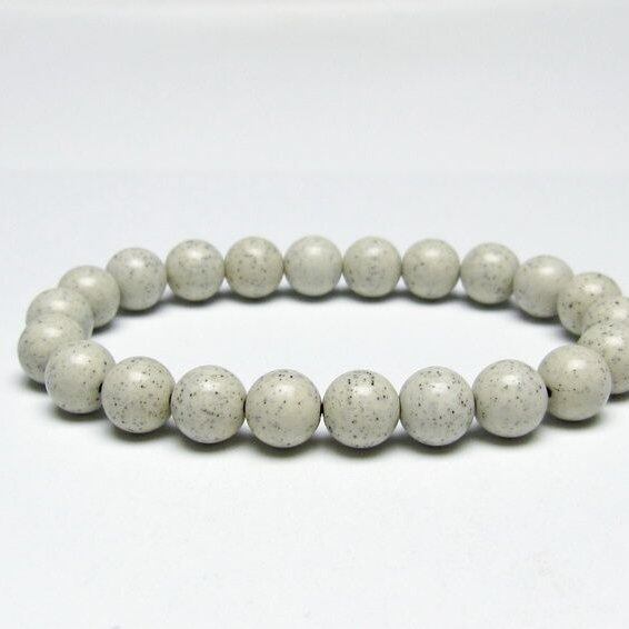 北投石 ブレスレット 9mm 一点物 メール便可 111-50308