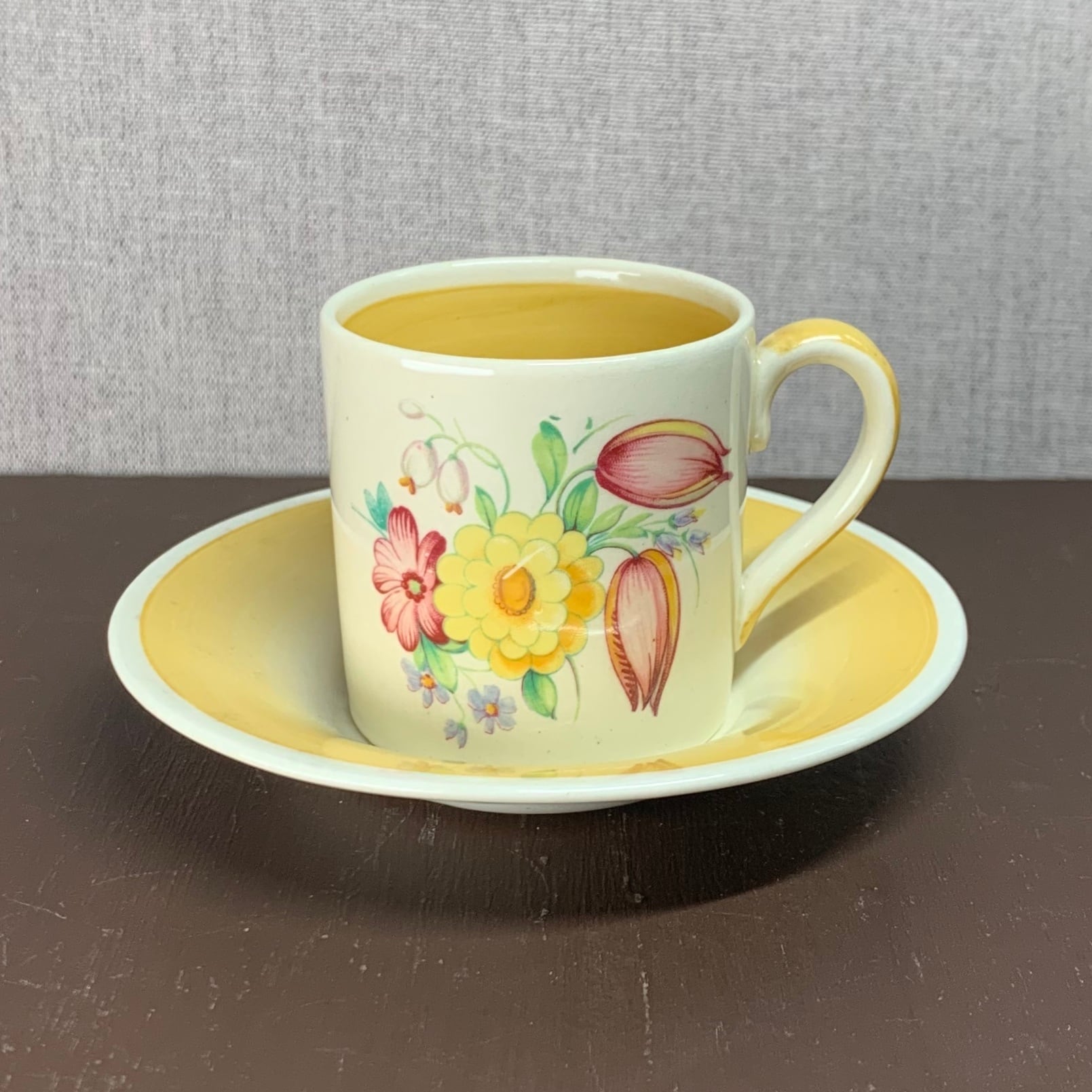 スージークーパー スワンシースプレイ スープカップ＆ソーサー