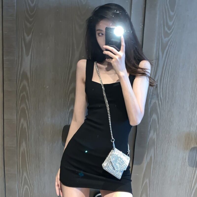 ドレス サマースタイルブラックウェストスカート 夏物 YY-ファッション12048445148