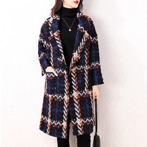 チェックミディアムコート　　22428