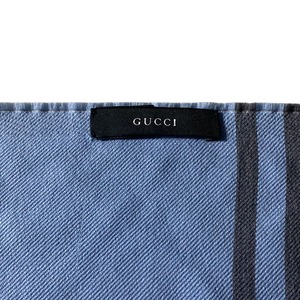 GUCCI wool long scarf “GG”