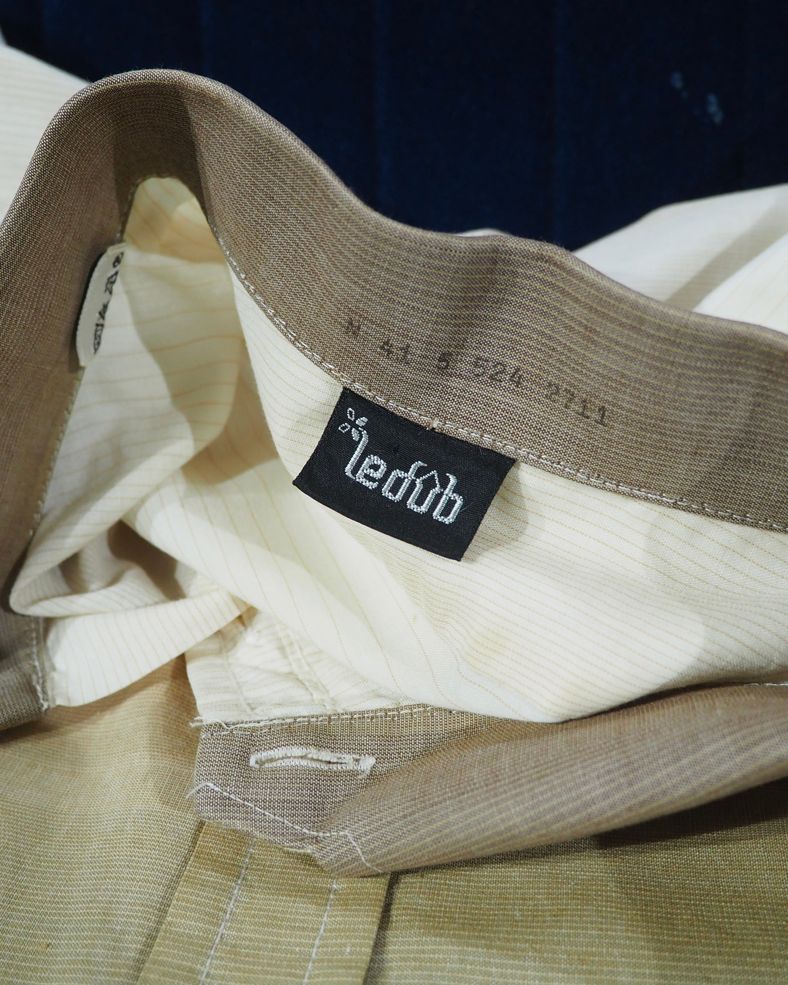 1980s " Ledub " Beautiful Gradation Color vintage loose Dress shirt