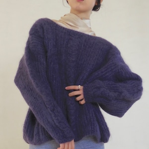 mohair-blend sweater