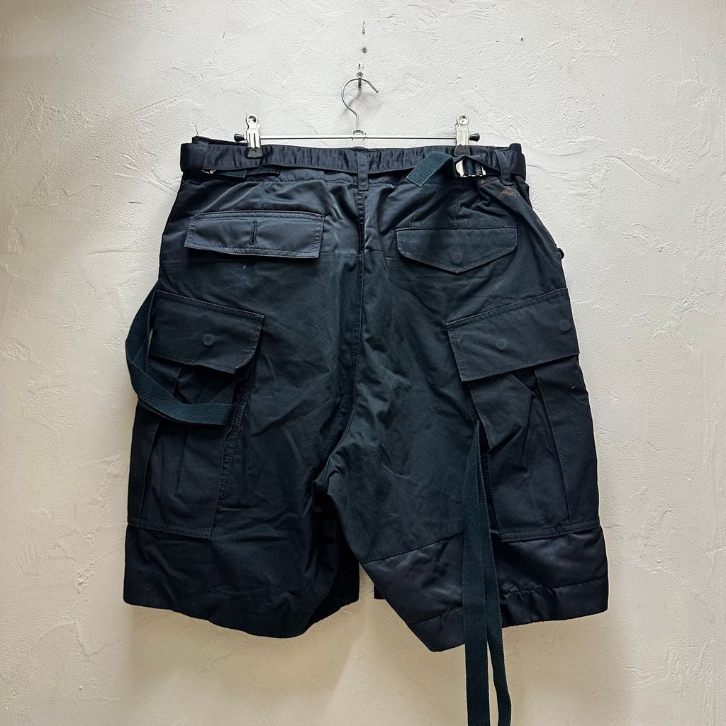 sacai サカイ 21SS Cotton Nylon Oxford Short ショーツ 21-02506M