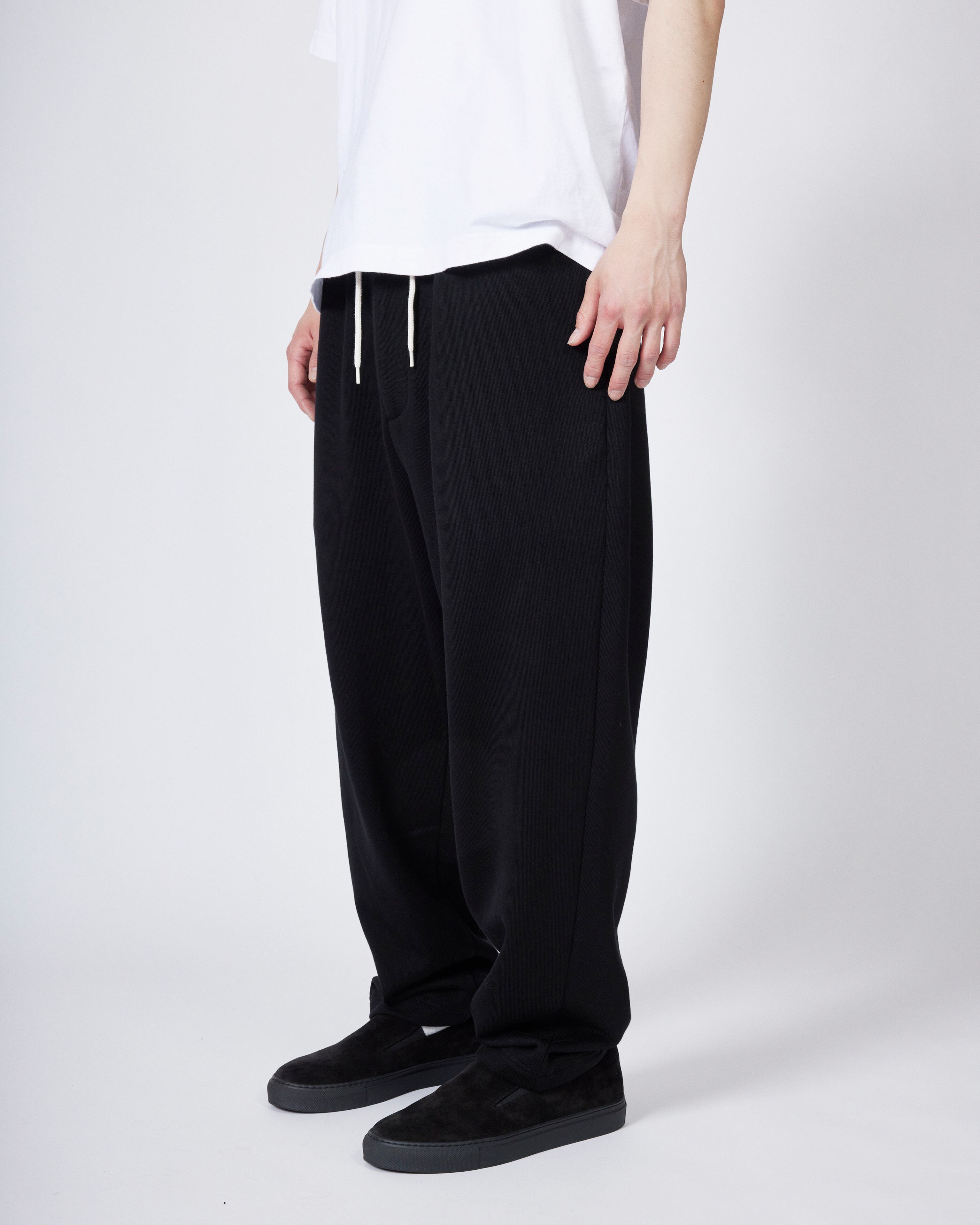 everyone luxury cotton sweat pants (BLACK) | everyone