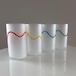 80s wavy frost tall glass