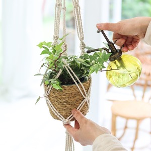 Macramé hanging pot (double)