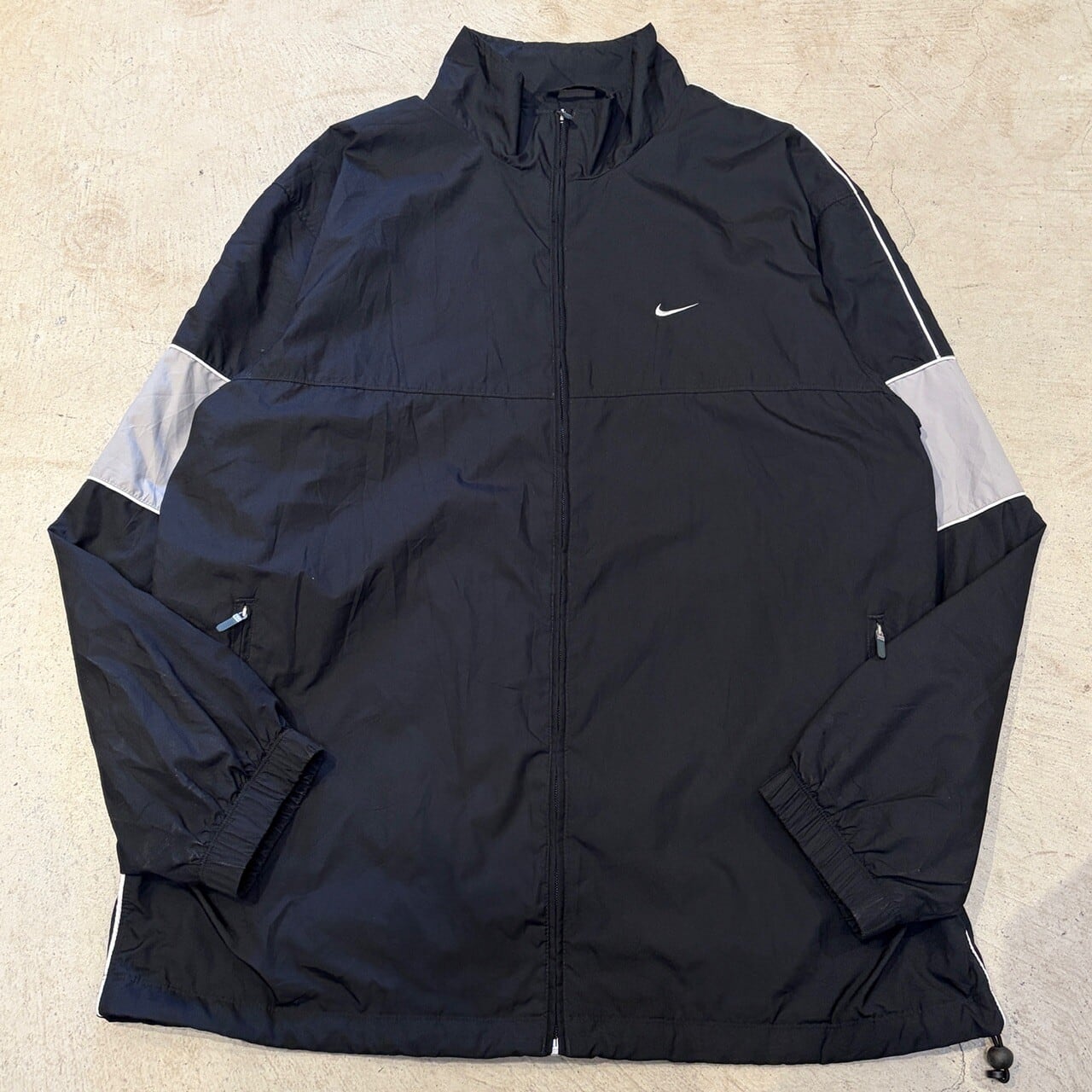2000s NIKE NYLON JACKET BLACK 2TONE | safarionline