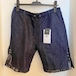 Gimmick Layered Design Denim Shorts　Navy