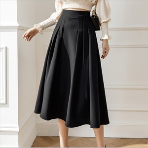 【送料無料】 ロングスカート 2色 スカート ロング ロング丈 膝丈 ひざ下丈 フレア Aライン プリーツ シンプル ファスナー ハイウエスト ドレープ かわいい 大人可愛い きれいめ カジュアル 大人 上品 おしゃれ お洒落 こなれ感 コンサバ系 ラフ エレガント 無地 秋 30代 40代 レディース 女性用 OL デート お出かけ お呼ばれ 休日 お茶会 女子会 授業参観 着回し 普段使い 重ね着 韓国 韓国系 ファッション コーデ スタイル 楽ちん あったか 体型カバー プチプラ 着痩せ 秋カラー