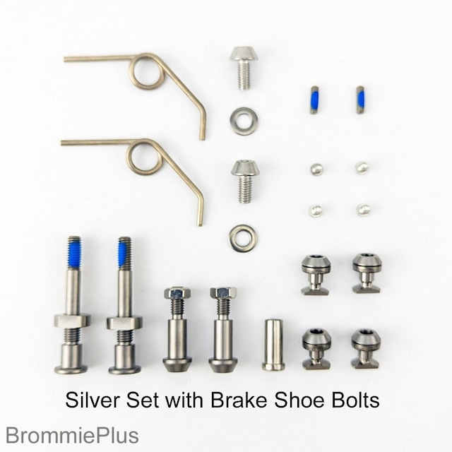 Brommieplus Stainless Steel Brake Caliper Bolts for Post-2018 Brompton [Silver]