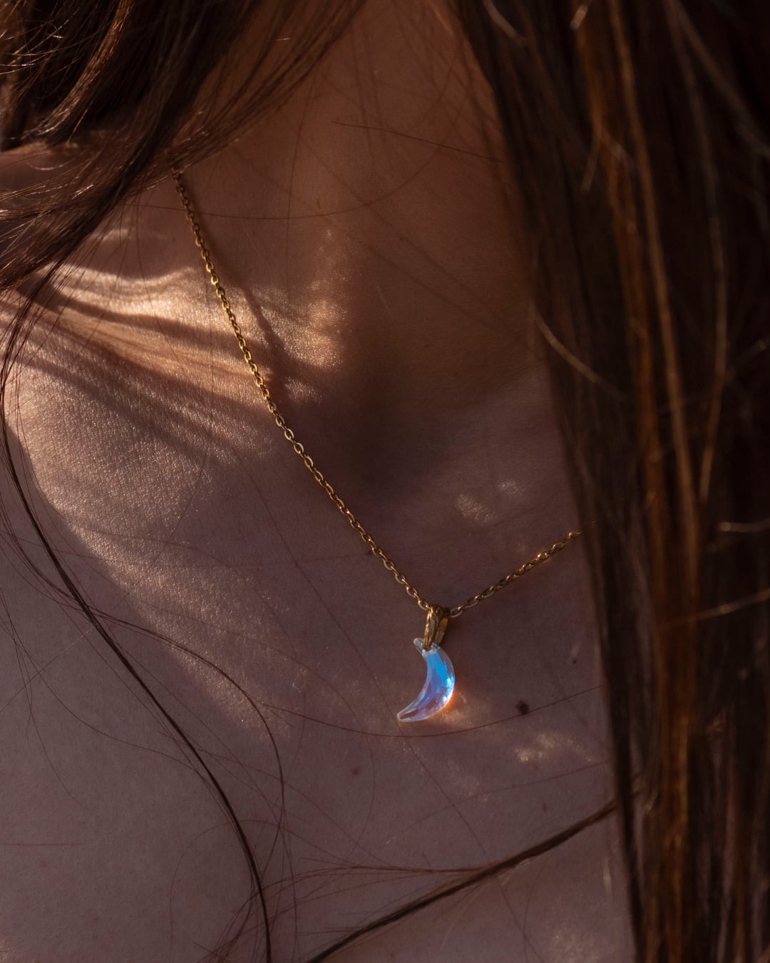 aurora moon necklace