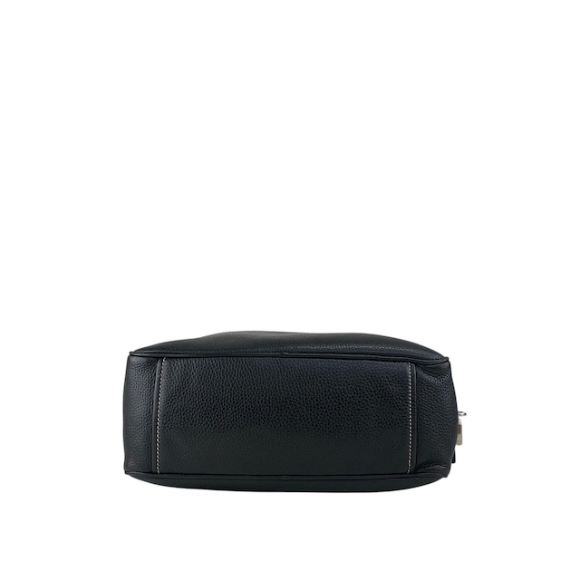 PRADA プラダ ハンドバッグ ブラック ロゴ型押し レザー ミニボストン vintage ヴィンテージ オールド wuztbm