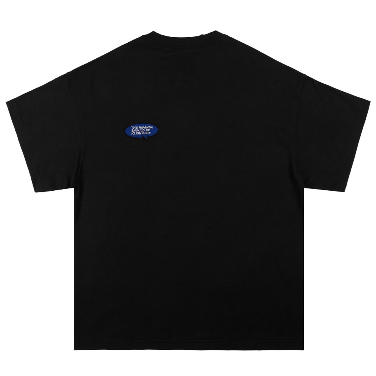 【HIPANDA 2605】レディース ブルーパンダ 刺繍 ワンポイント ⚠ビッグシルエット⚠ Tシャツ WOMEN'S BLUE PANDA EMBROIDERY ONE POINT BIG SILHOUETTE SHORT SLEEVED T-SHIRT / WHITE・BLACK・BLUE