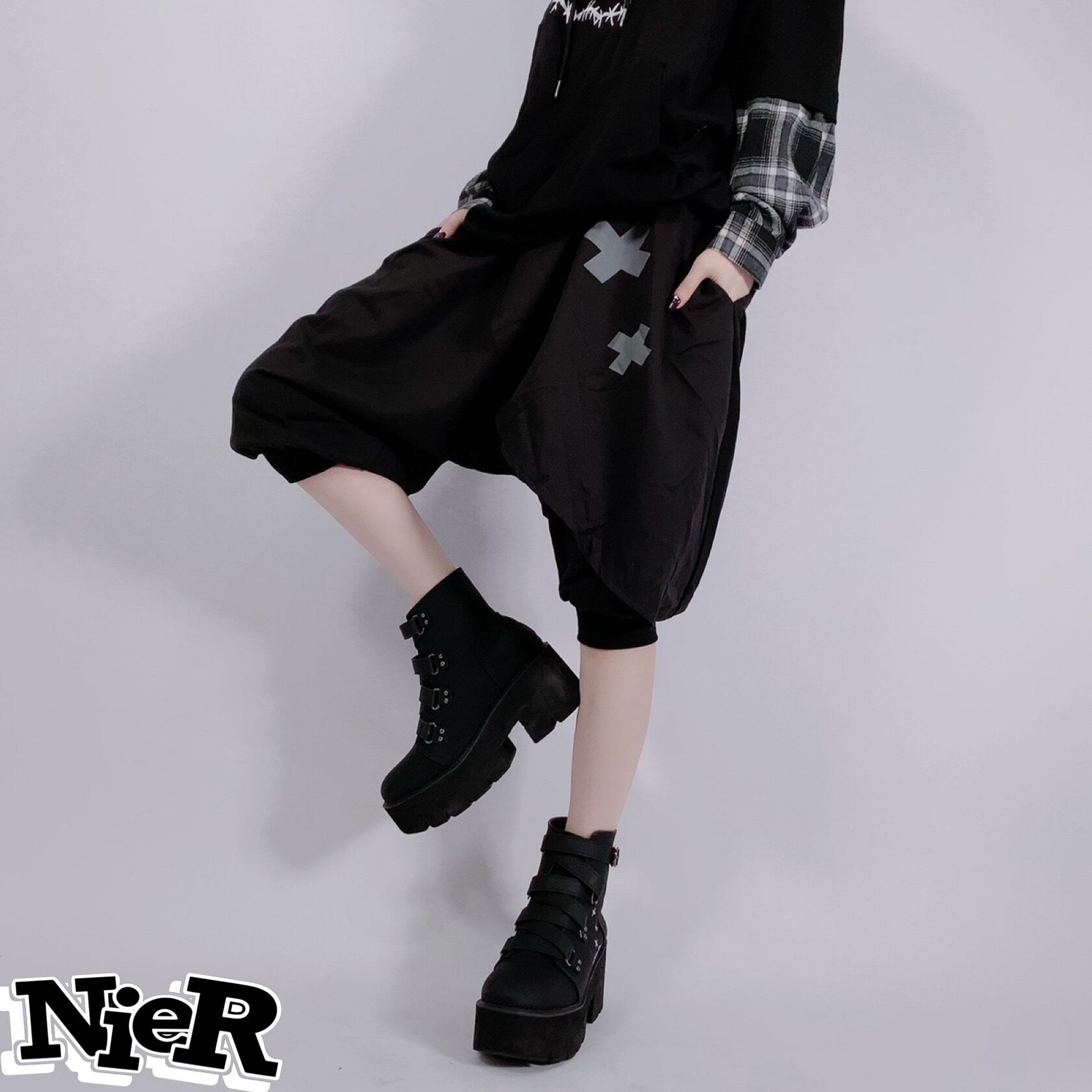 フラップ付きサルエルパンツ×× | NIER CLOTHING powered by BASE