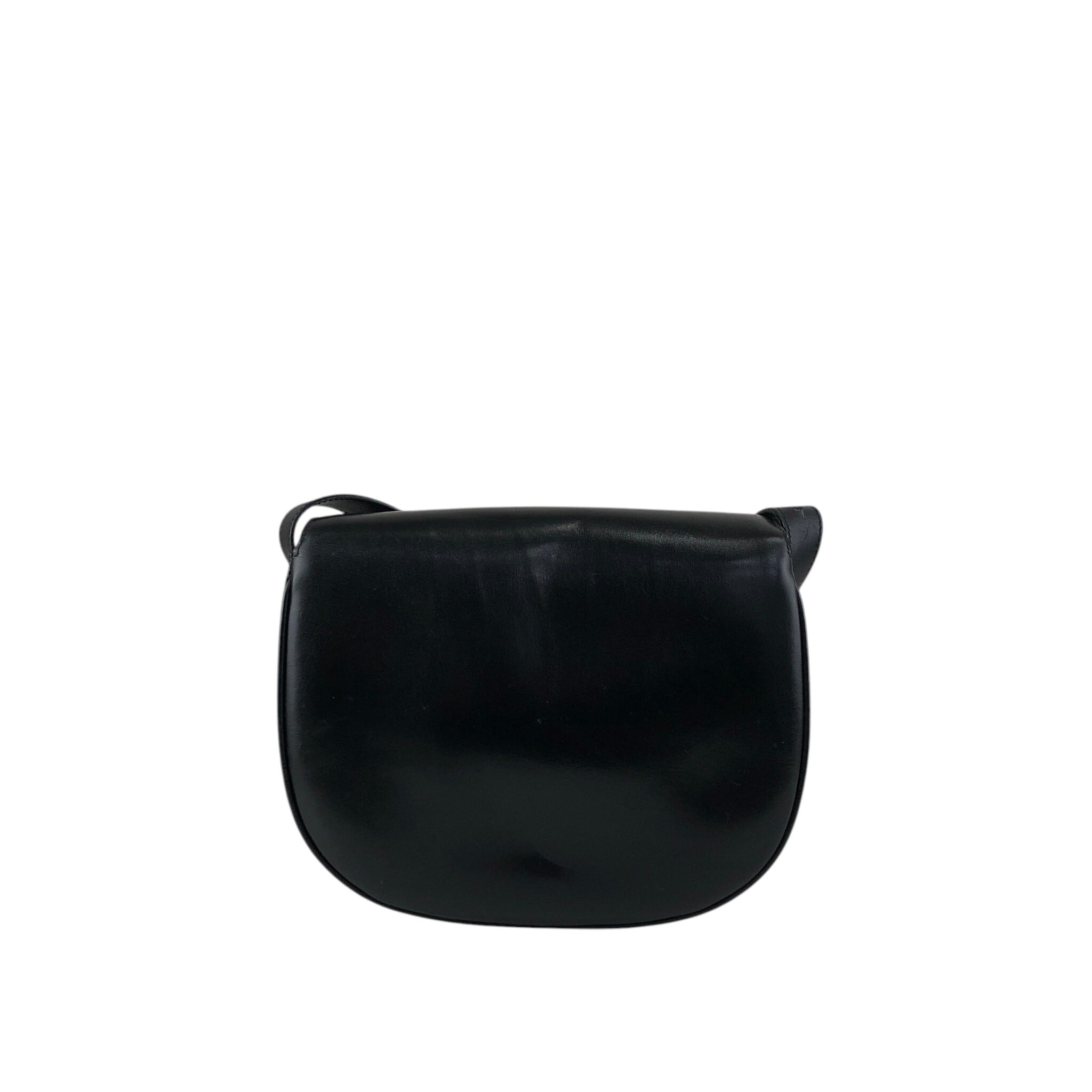 CELINE セリーヌ ショルダーバッグ ブラック ブラゾン レザー vintage