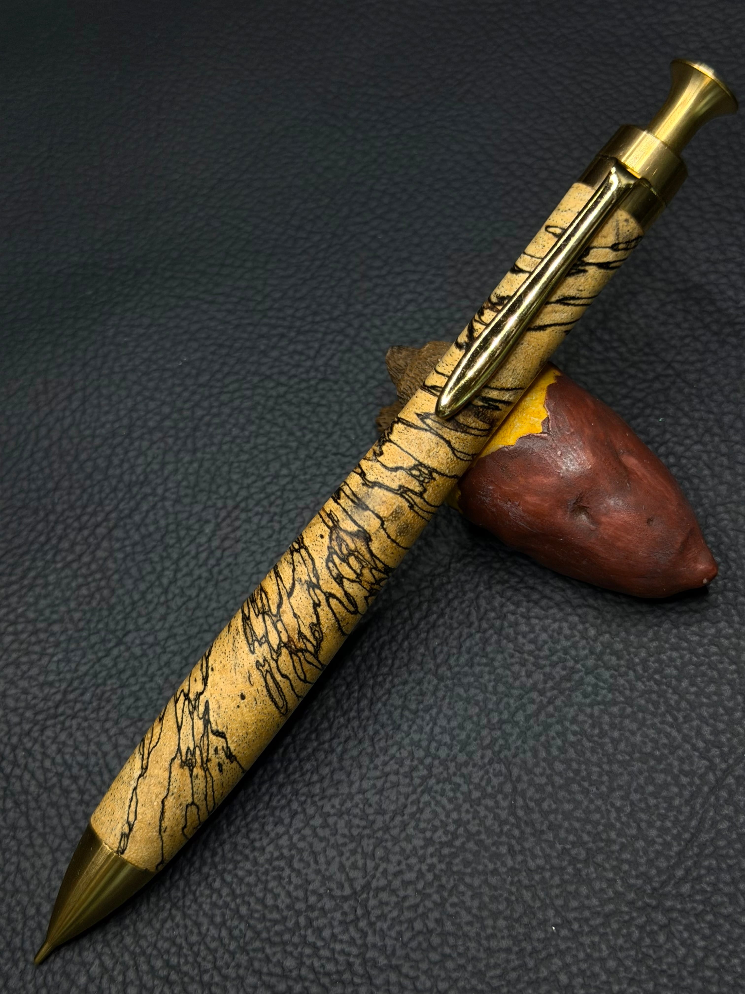 新品　こぶた工房　極上花梨瘤グロテスク紅白　シャープペンシル0.5 20 極上＋花梨紅白 | こぶた工房