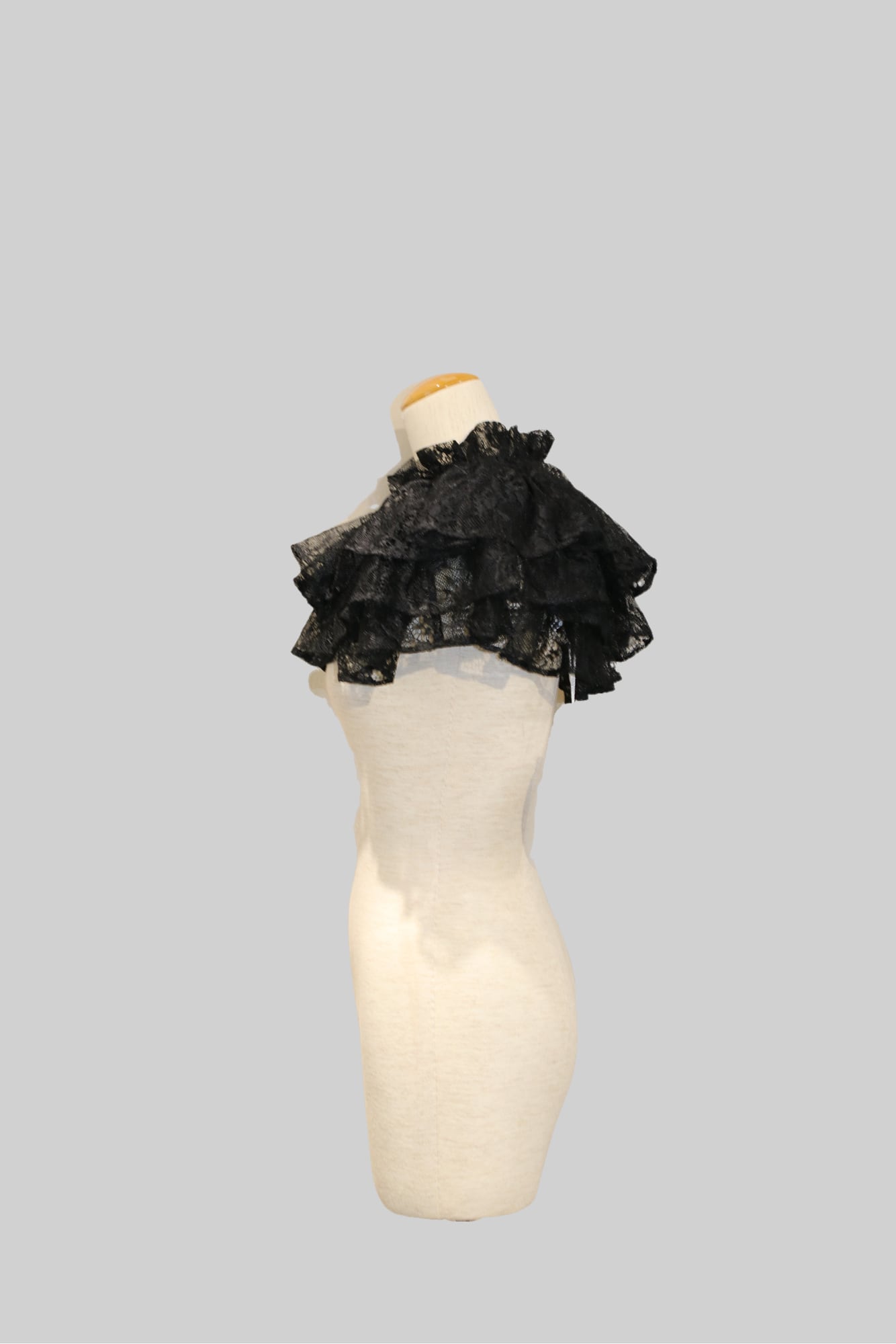 24AW】FUMIE=TANAKA stand gather nec (BLACK) F24A-31 | IAAAM ONLINE