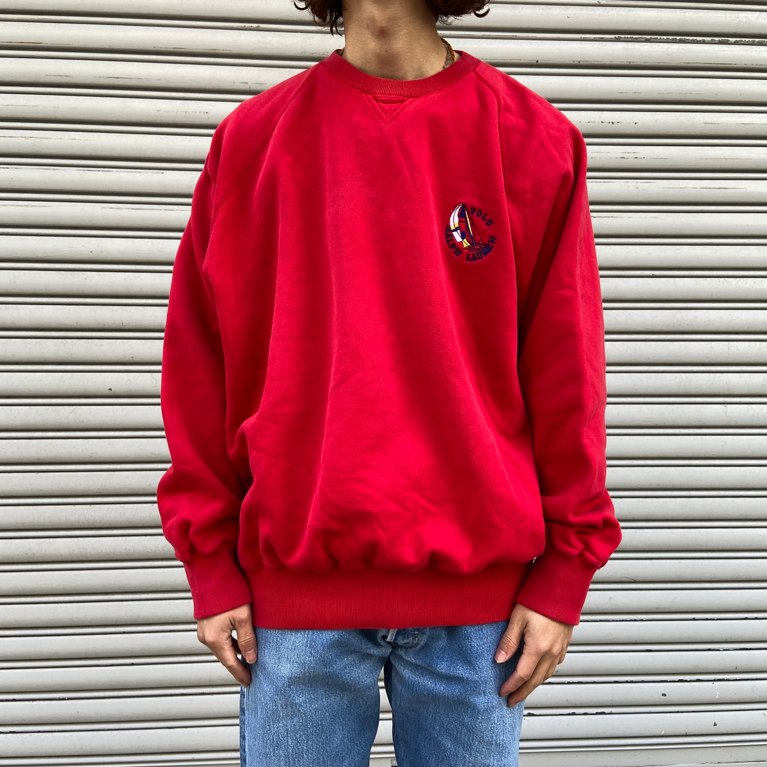 送料無料』Ralph Lauren 90s ワンポイントスウェット ヨット ...