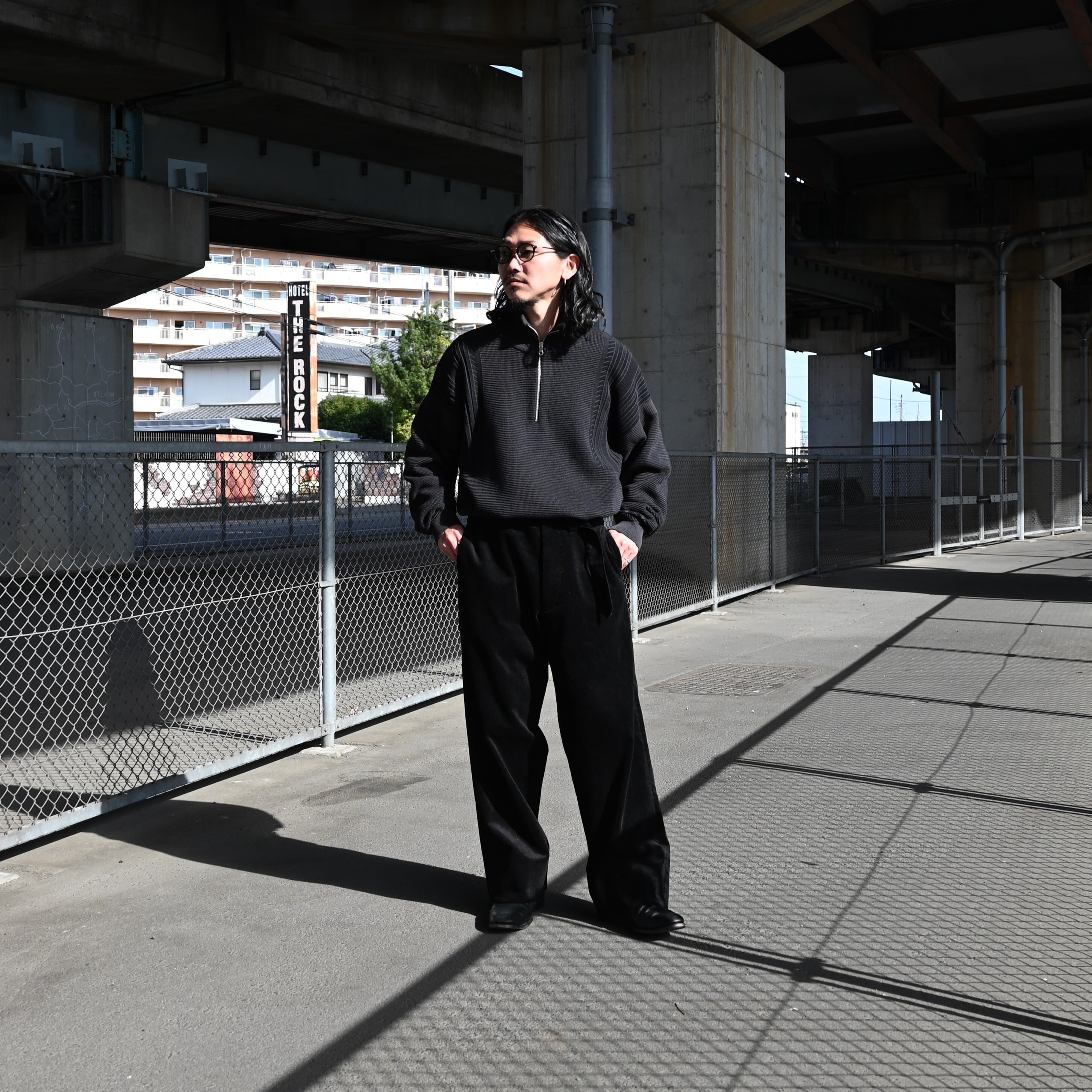 YASHIKI / Fuyushigure Half Zip Knit | GANKO