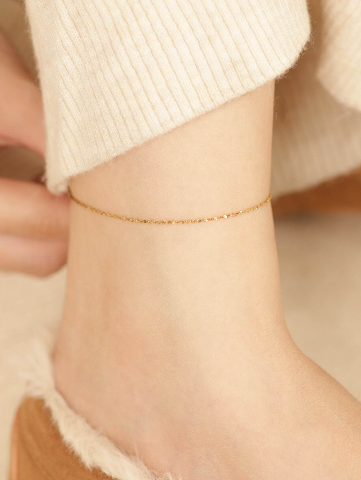 316L briller chain anklet #a20