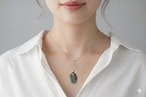 時を纏う輝き｜ローマングラスの六角ネックレス　SV925