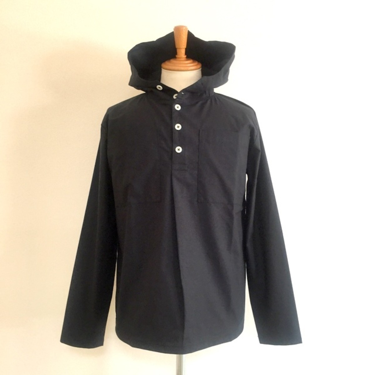 Cotton Cloth Anorak Parker Shirt Black | 武蔵小杉のセレクトショップ【ナクール】-nakool-