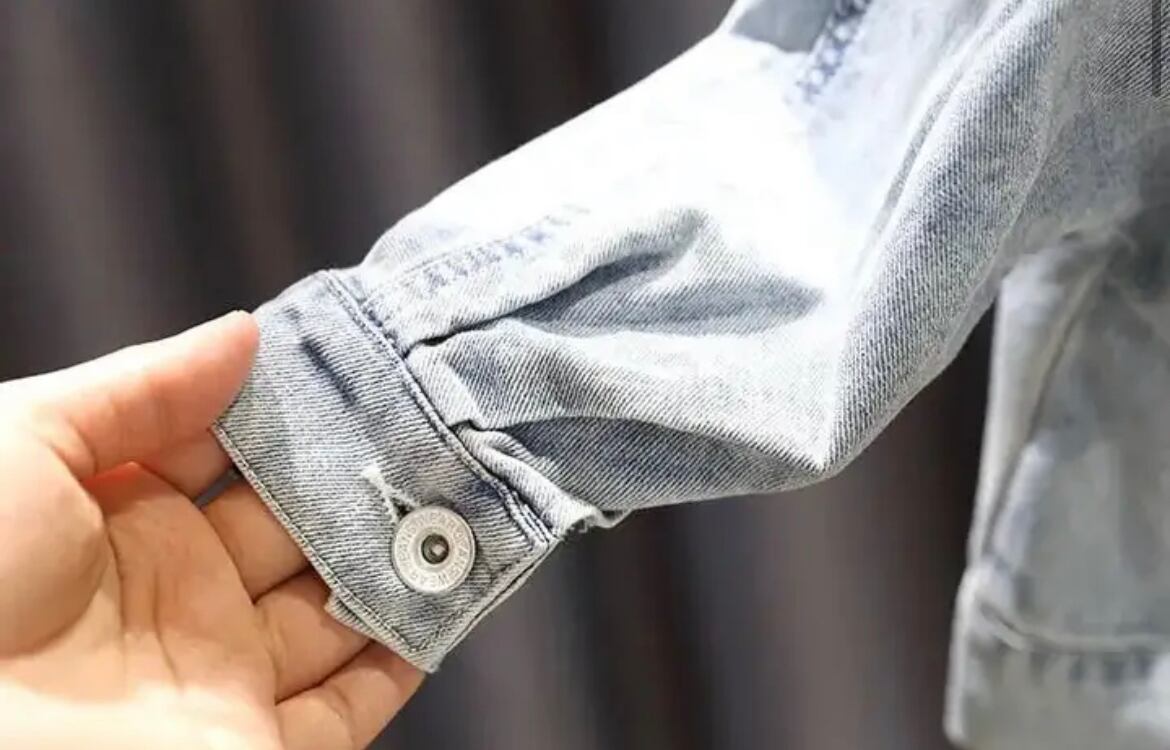 15　 レース襟デニムジャケット デニムジャケット gジャン 衿レースデザイン オーバーサイズデニム