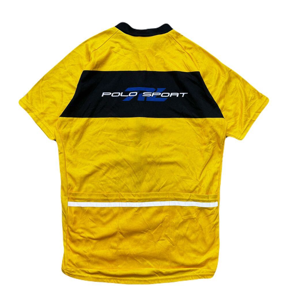 POLO SPORT サイクルジャージ イエロー XL USA製 Polo Sport Ralph Lauren Bike Cycling Jersey ポロスポーツ