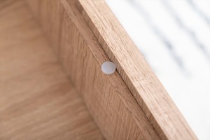 【幅85cm】Connie ガラス天板センターテーブル