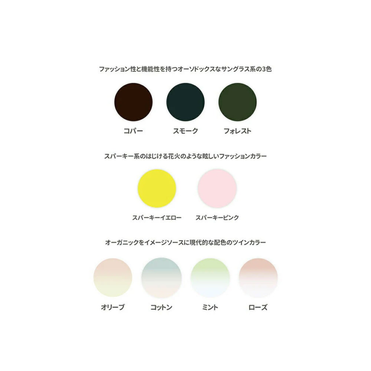 カラーレンズオプション