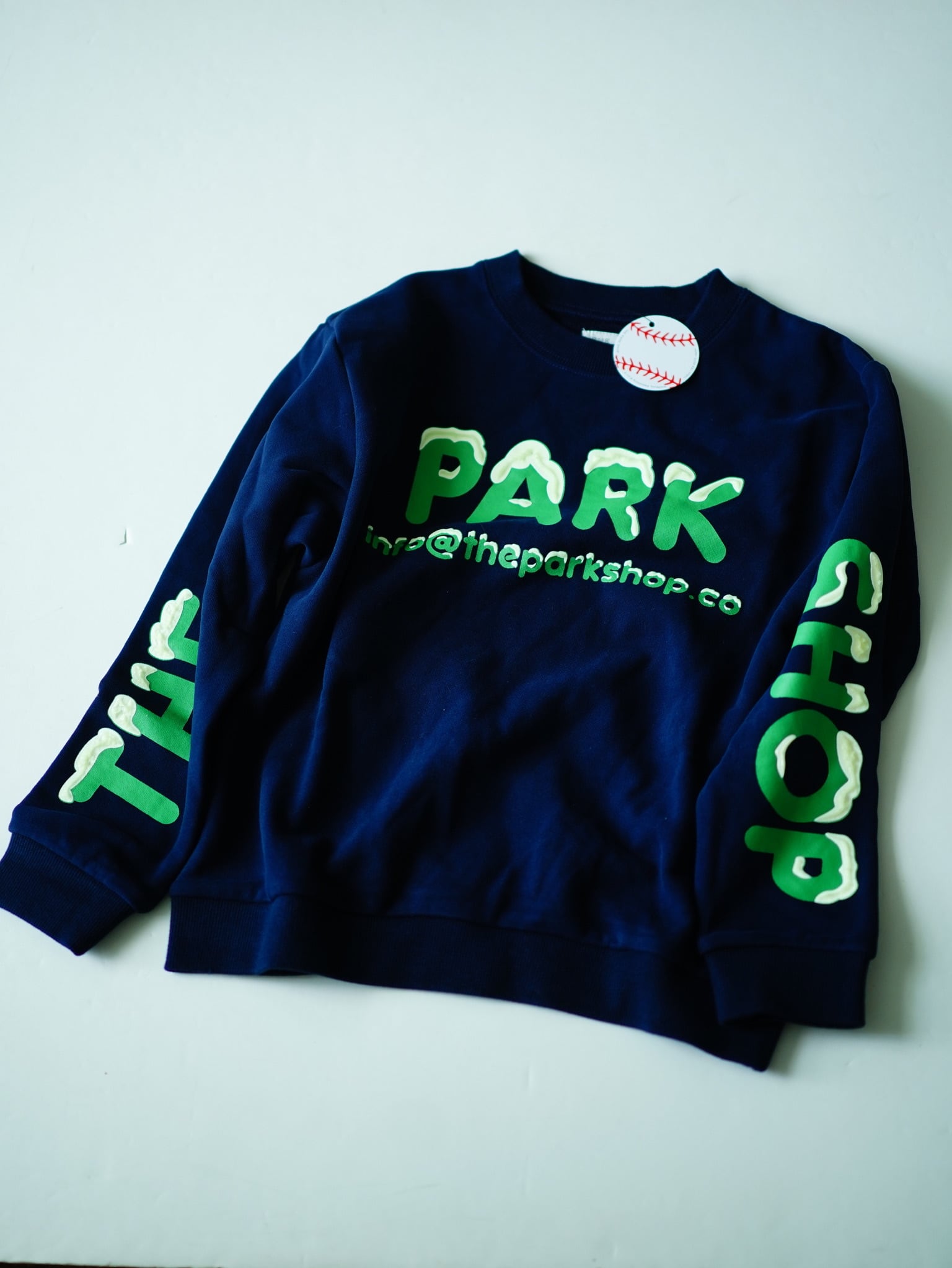 〈 THE PARK SHOP 25AW 〉 3D SNOW CREW(TPS-876) / NAVY
