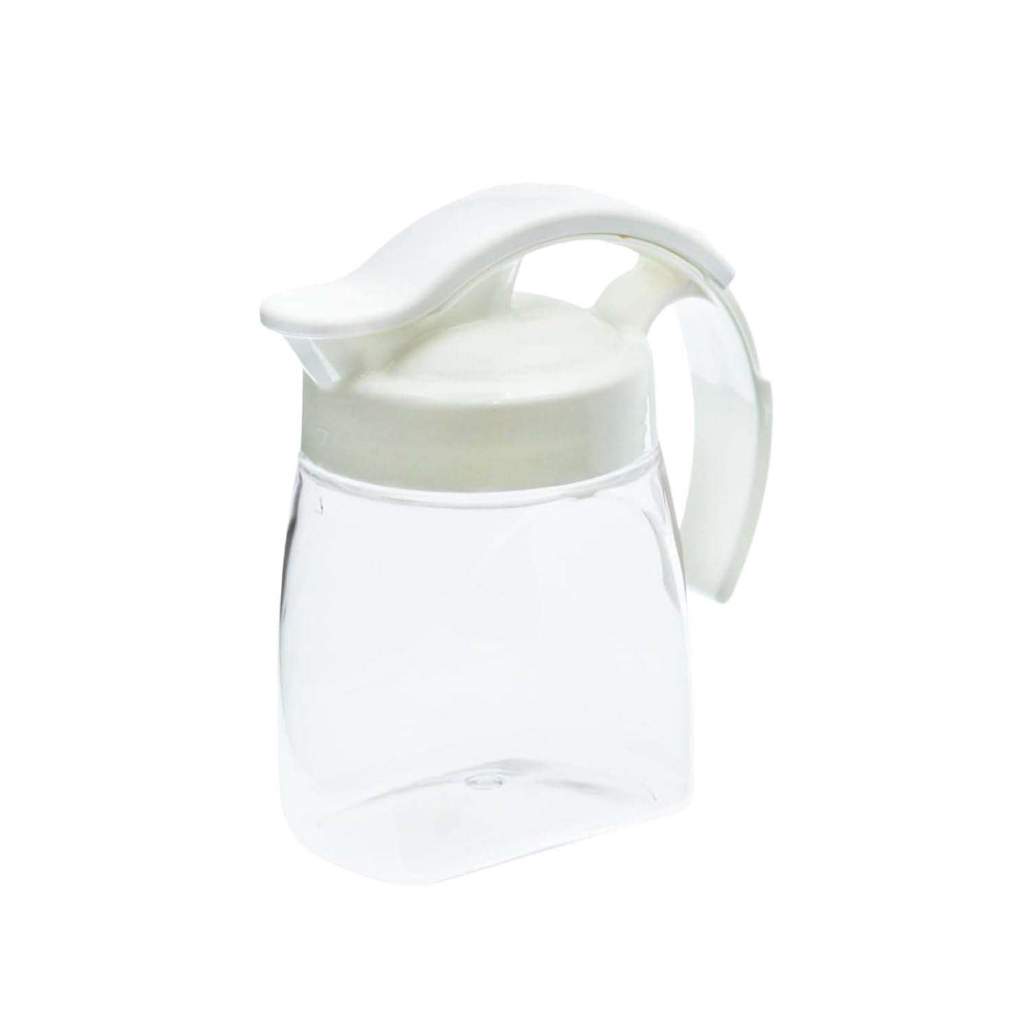 岩崎工業 ラストロウェア タテヨコ・スライドピッチャー 700ml コンパクト 麦茶ボトル 熱湯対応 横置き スライド式 広口 取って付き ホワイト K-1294