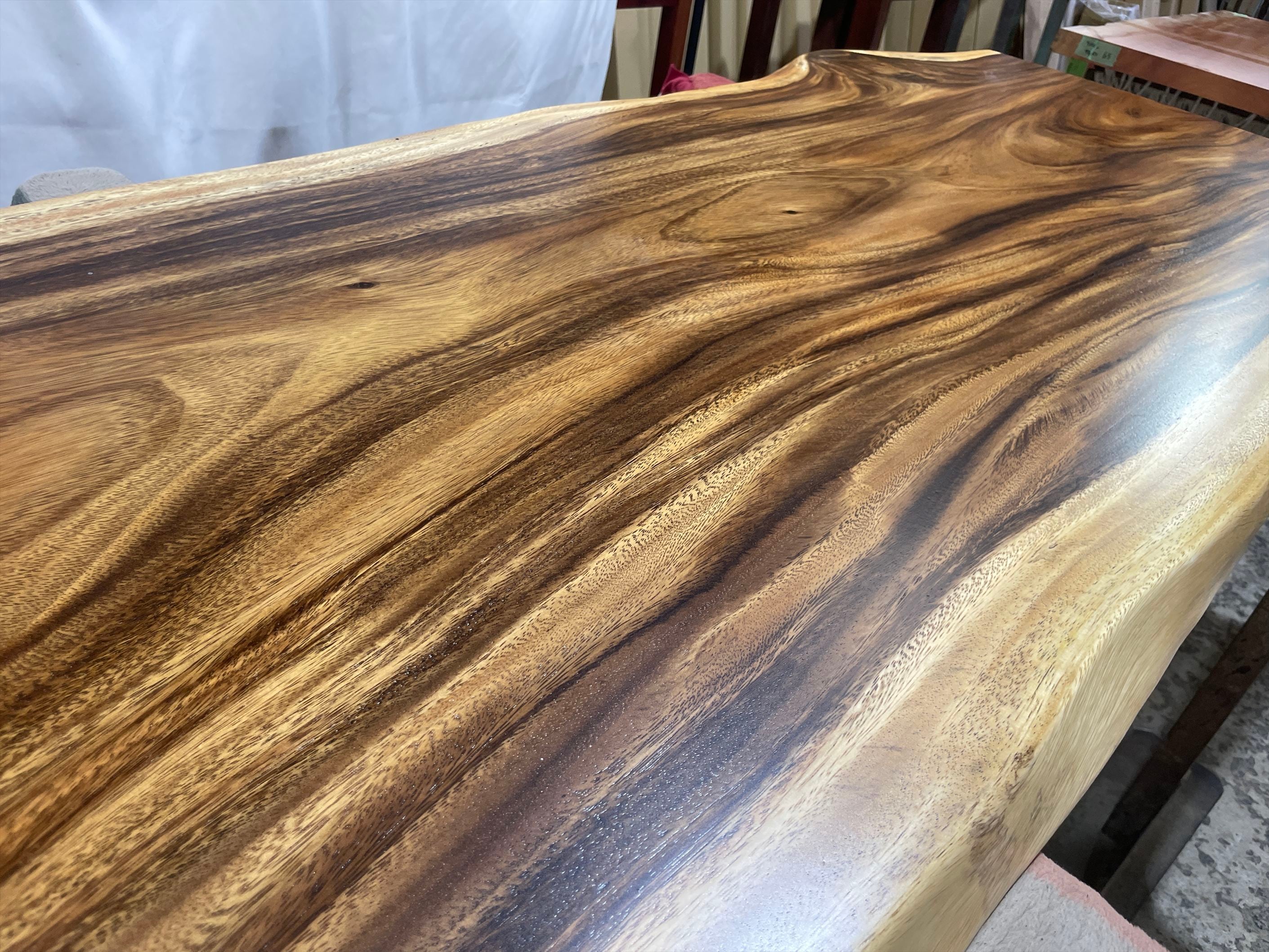 モンキーポッド9164 一枚板無垢 乾燥材 2000x680-800-750x47mm