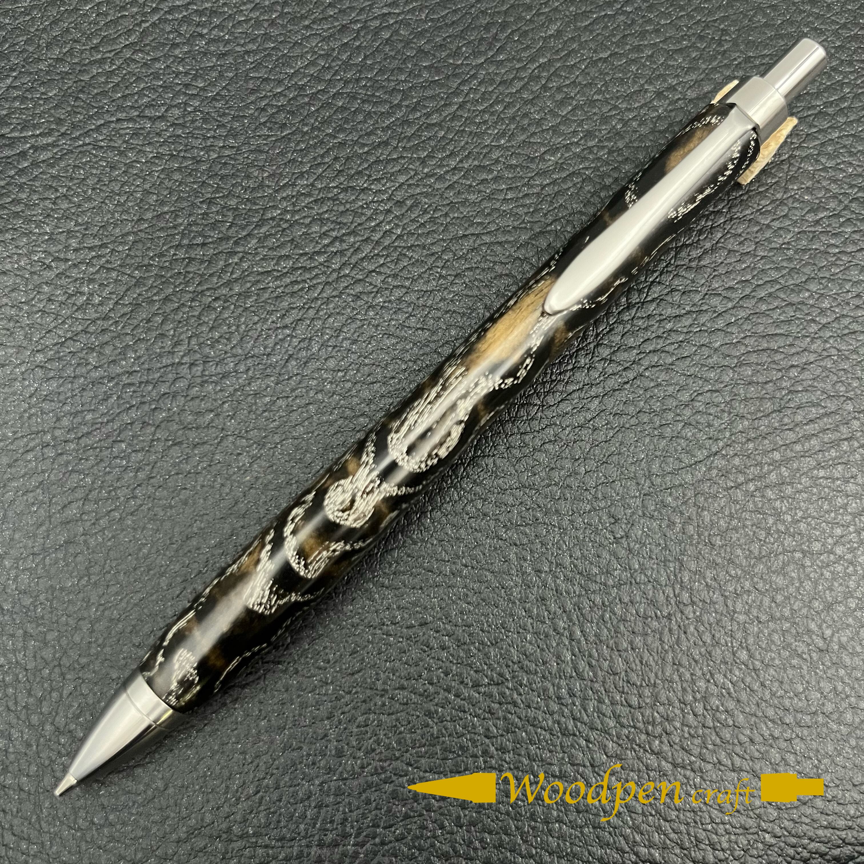 やちだも国産黒漆白金杢・銀波（ぎんぱ）-506100316】ペンシル | 匠衆