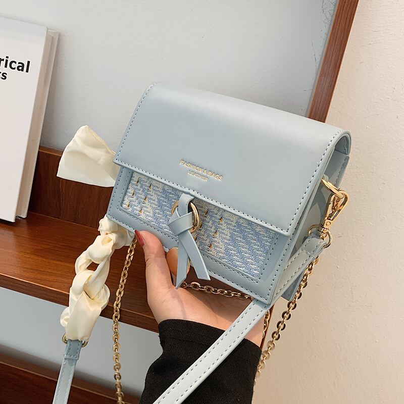 サマーチェーン スタイル 夏物 スクウェア メッセンジャーバッグ 手作りハンドバック56096950502